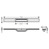 Hansgrohe RainDrain Flex Duş Kanalı 70 cm Kesilebilir Satin Siyah