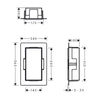 Hansgrohe XtraStoris Duvar Nişi 30x15x10 Satin Beyaz
