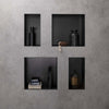 Hansgrohe XtraStoris Minimalistic Duvar Nişi  Açık Çerçeveli 300/300/100 Satin Siyah
