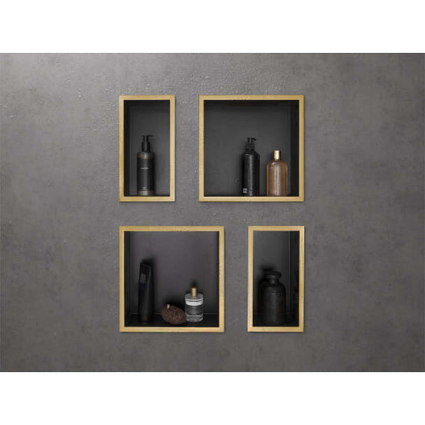 Hansgrohe XtraStoris Duvar Nişi 30x30x10 Bronz/Siyah