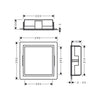 Hansgrohe XtraStoris Duvar Nişi 30x30x10  Paslanmaz Çelik