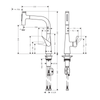 Hansgrohe Metris Select M71 Eviye Bataryası