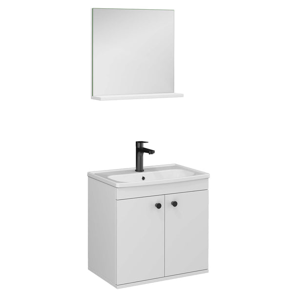 Ece City 60 Banyo Dolabı Seti beyaz