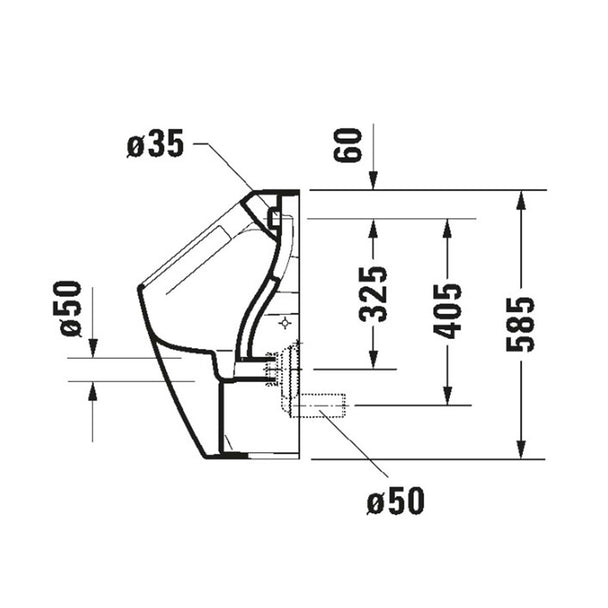 Duravit ME By Starck Rimless Pisuvar