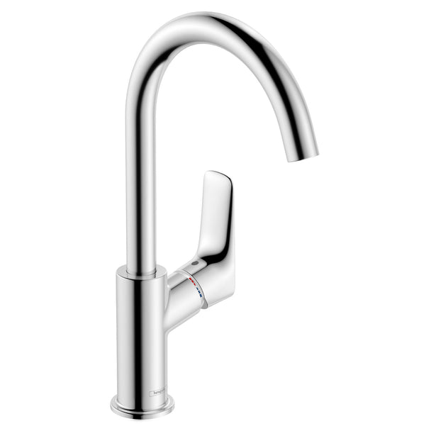 Hansgrohe Logis Tek Kollu Lavabo Bataryası 210 Sifon Kumandalı,Döner Gaga