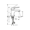 Hansgrohe Logis E Lavabo Bataryası 70 Sifon Kumandalı
