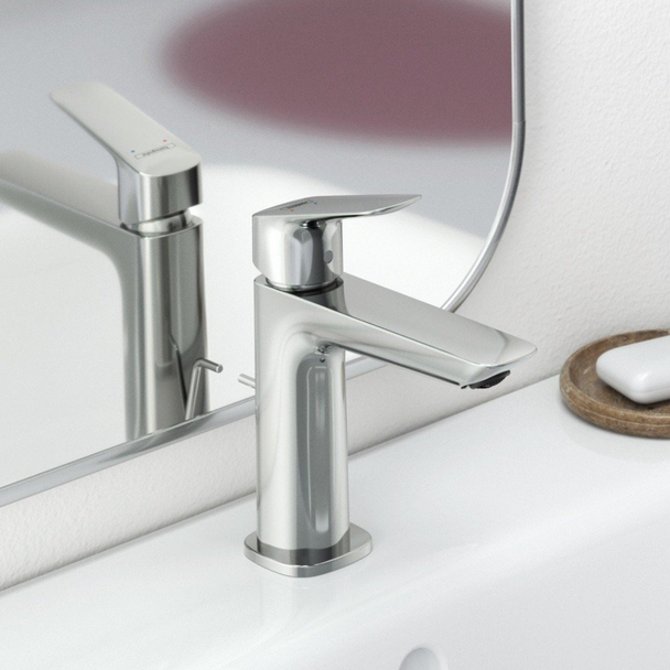 Hansgrohe Logis E Lavabo Bataryası 110 Sifon Kumandalı,Fine Coolstart