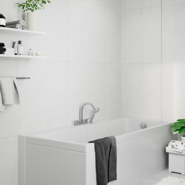 Hansgrohe Vernis Shape 4 Delikli Küvet Bataryası