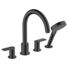 Hansgrohe Vernis Shape 4 Delikli Küvet Bataryası