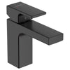 Hansgrohe Vernis Shape Satin Siyah Lavabo Bataryası 100 Kumandalı