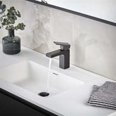Hansgrohe Vernis Shape Satin Siyah Lavabo Bataryası 100 Kumandalı