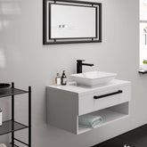 Hansgrohe Vernis Shape Lavabo Bataryası 190 Sifon Kumandalı Satin Siyah