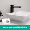 Hansgrohe Vernis Shape Lavabo Bataryası 190 Sifon Kumandalı Satin Siyah