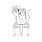 Hansgrohe Logis E Duş Bataryası teknik