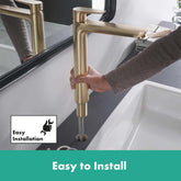 Hansgrohe Talis E Bronz Lavabo Bataryası 240 Kumandasız