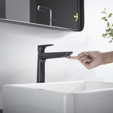Hansgrohe Talis E Lavabo Bataryası 240 Mat Siyah Kumandasız