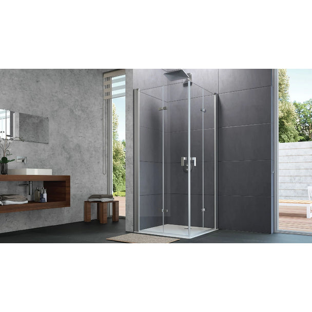 Hüppe Design Pure AKT K DUAL T Şeffaf Cam Duşakabin