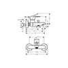 Hansgrohe Rebris S Banyo Bataryası Satin Siyah