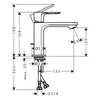 Hansgrohe Rebris S Lavabo Bataryası 110 Kumandalı