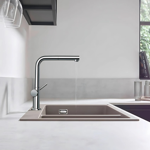 Hansgrohe Talis M54 Tek Kollu Eviye Bataryası 270 1jet (Spiralsiz)