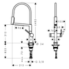Hansgrohe Talis Select M54 Eviye Bataryası 210