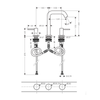Hansgrohe Tecturis S 3 Delikli Lavabo Bataryası 150