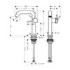 Hansgrohe Tecturis S Lavabo Bataryası 150
