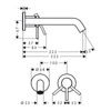 Hansgrohe Tecturis S Ankastre Lavabo Bataryası 225