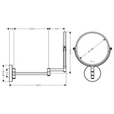 Hansgrohe Logis Makyaj Aynası