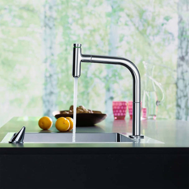 Hansgrohe Metris Select M71 Eviye Bataryası 2 Delikli Spiralli 1jet sBox
