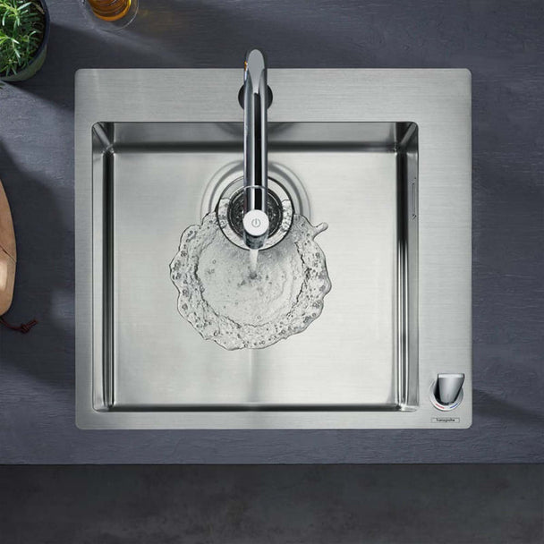 Hansgrohe Metris Select M71 Eviye Bataryası 2 Delikli Spiralli 1jet sBox