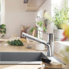 Hansgrohe Zesis M33 Krom Tek Kollu Eviye Bataryası 150 2 jet