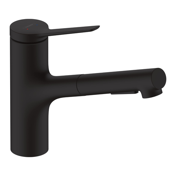 Hansgrohe Zesis M33 Satin Siyah Tek kollu Eviye Bataryası 150 2 jet