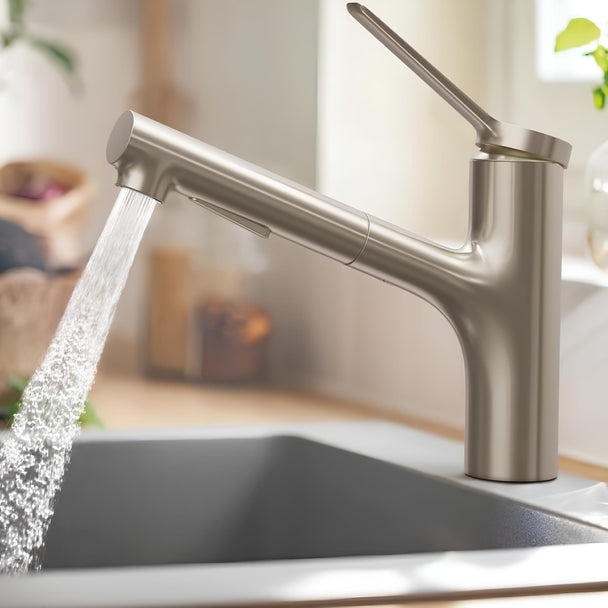 Hansgrohe Zesis M33 Paslanmaz Çelik Tek Kollu Eviye Bataryası 150 2 jet