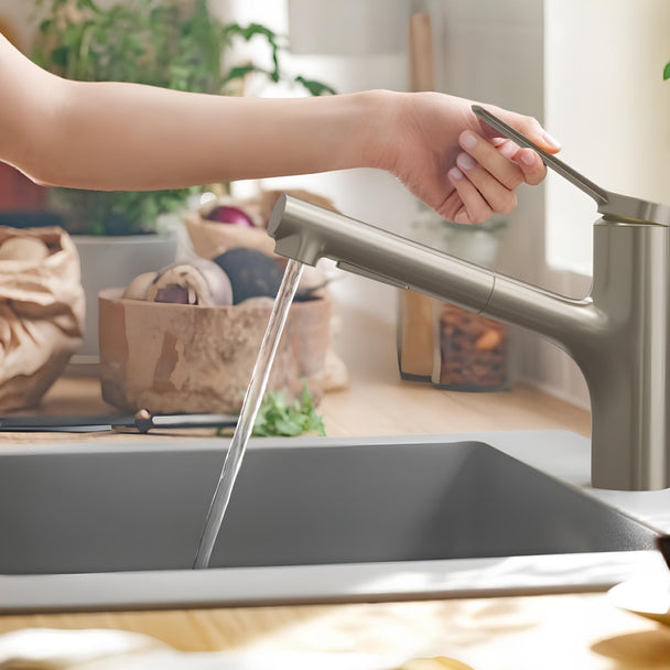 Hansgrohe Zesis M33 Paslanmaz Çelik Tek Kollu Eviye Bataryası 150 2 jet