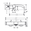 Hansgrohe Vivenis Aplike Banyo Bataryası