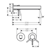 Hansgrohe Finoris Ankastre Lavabo Bataryası 228 mm