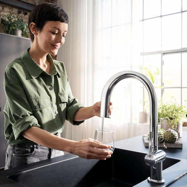Hansgrohe Aqittura M91 Eviye Bataryası 210 Çekilebilir Gaga 1jet