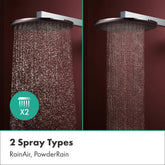 Hansgrohe Alive S Raindance Tepe Duşu 300 2jet Duş Dirseği ile