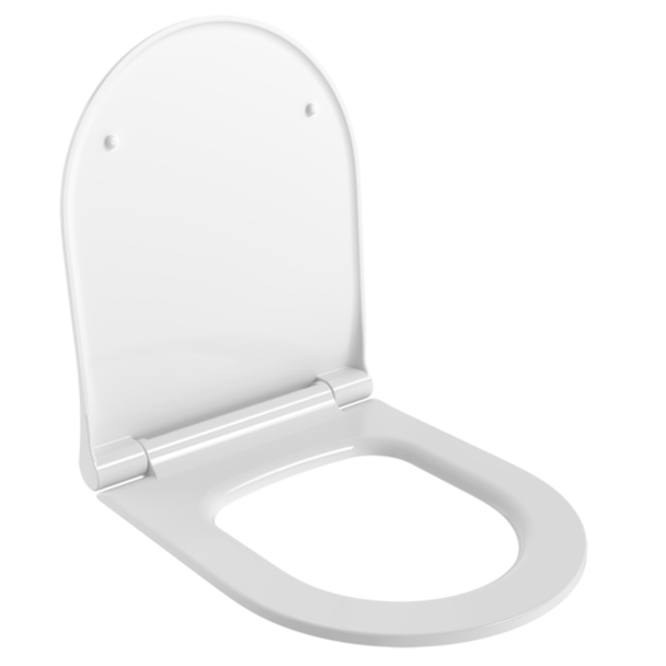 Bocchi Pure Slim Klozet Kapağı Parlak Beyaz (V-Tondo Klozet Uyumlu)