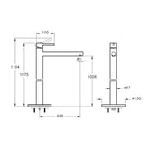 Vitra Origin Monoblok Lavabo Bataryası Mat Siyah