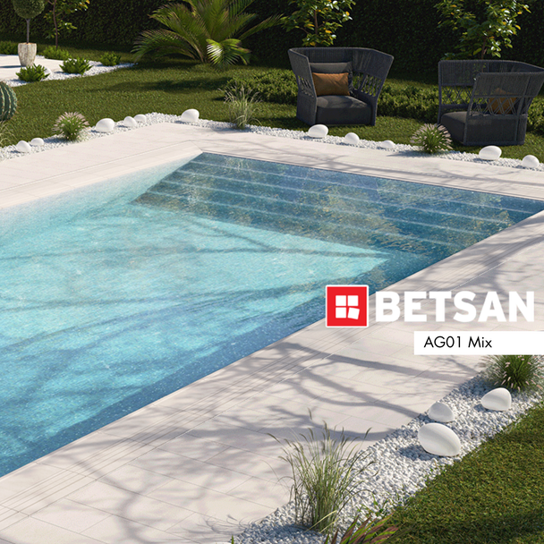 Betsan Cam Mozaik Quatro Kombinasyon Serisi 25 x 25 mm