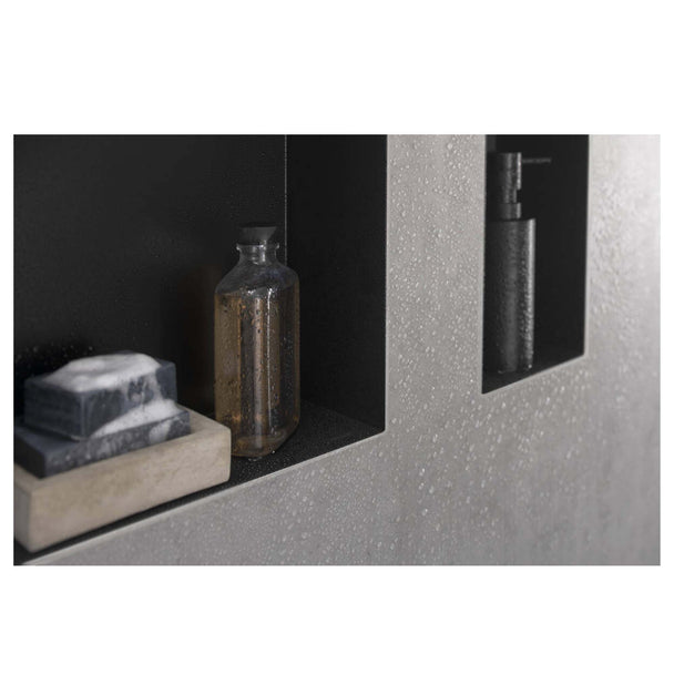 Hansgrohe XtraStoris Minimalistic Duvar Nişi  Açık Çerçeveli 300/150/100 Satin Siyah