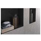 Hansgrohe XtraStoris Minimalistic Duvar Nişi  Açık Çerçeveli 300/150/100 Satin Siyah
