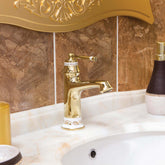 Newarc Pera Lavabo Bataryası Altın