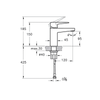 Artema Root Square Lavabo Bataryası S