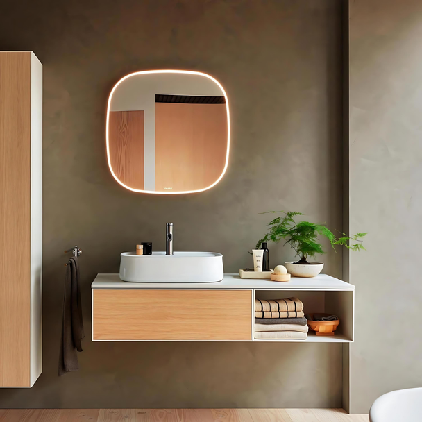 Duravit Zencha Çanak Lavabo 55 cm Batarya Banklıalan görseli 2