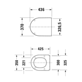 Duravit Starck 3 Klozet Kapağı teknik 1