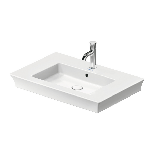 Duravit White Tulip 75 cm Etajerli Lavabo