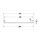 Duravit Starck T Uzun Havluluk 800 mm teknik